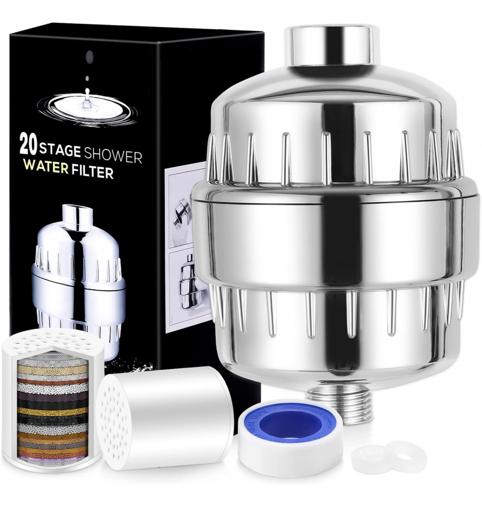 20 stage shower filter laicky shower headfilter, hard water filter