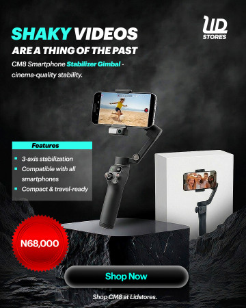 CM8 Smartphone Stabilizer Gimbal
