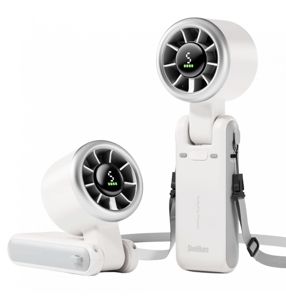 Diveblues Fan - N607D Diveblues Portable Handheld Turbo Fan,4000MAH