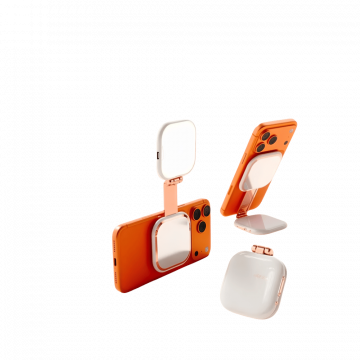 Rechargeable Magnetic Selfie Light with Mirror
