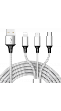 3-in-1 Turbo Charging Threaded Cable