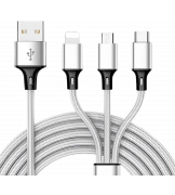 3-in-1 Turbo Charging Threaded Cable