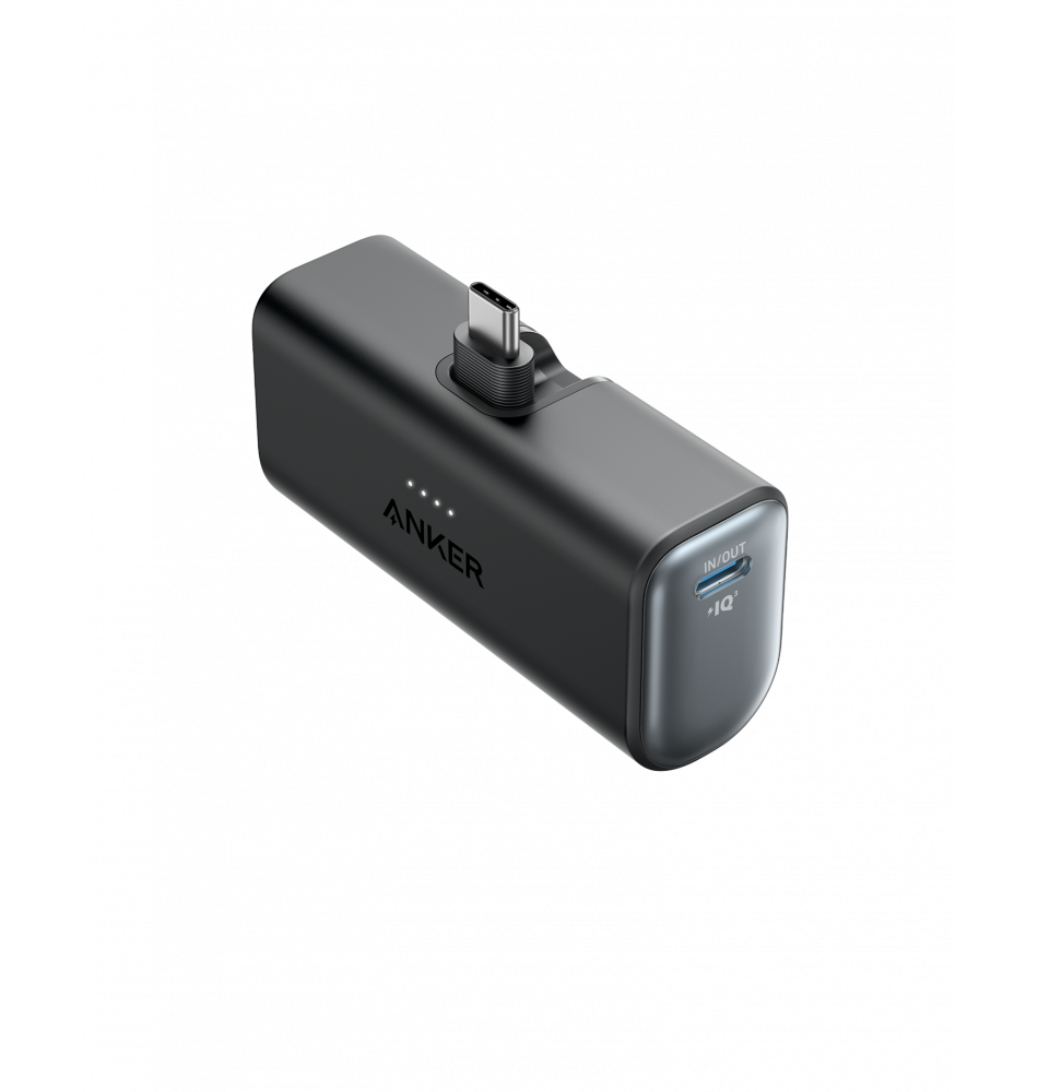 Anker Nano Power Bank, 5,000mAh with Built-In Foldable USB-C Connector