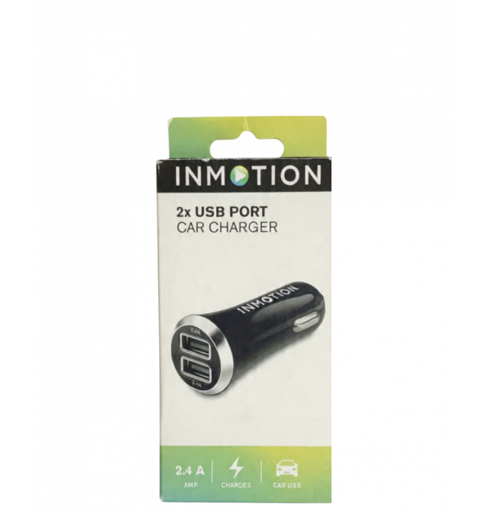 INMOTION  2x USB PORT CAR CHARGER