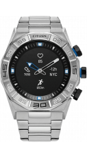 Citizen Men's Smartwatch Hybrid Black Dial Steel 44mm