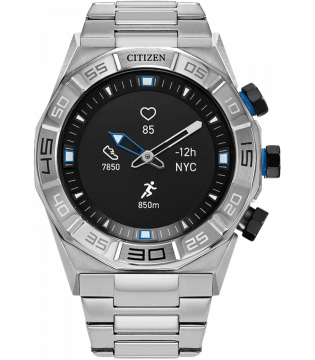 Citizen Men's Smartwatch Hybrid Black Dial Steel 44mm
