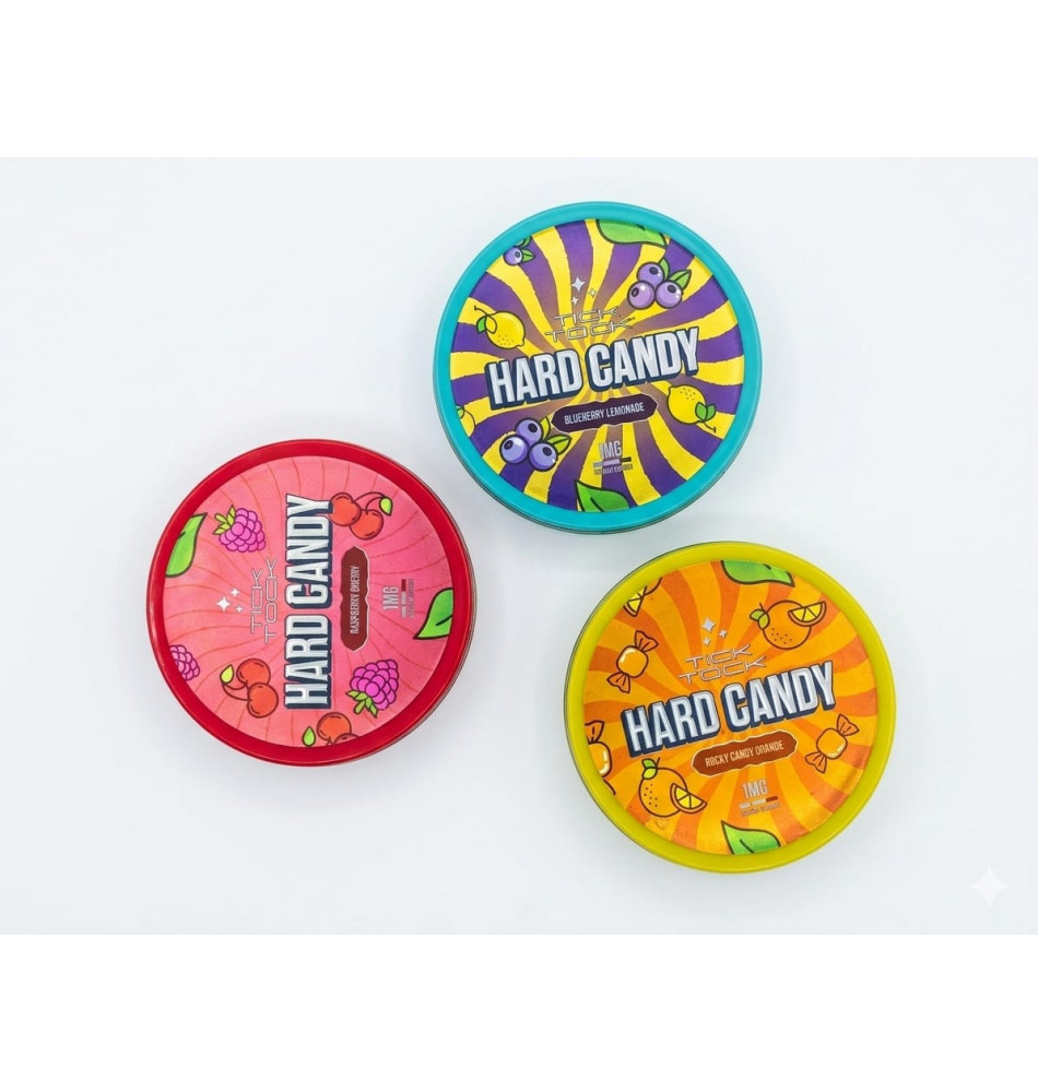 Tick Tock Nicotine Hard Candy – Premium 35g Portable Flavor Tins