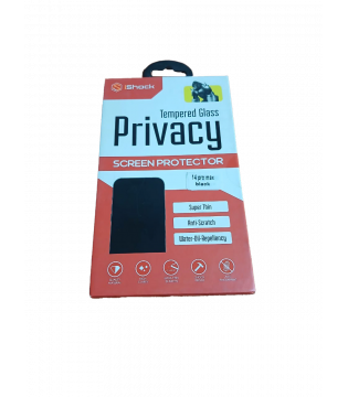 iShock 3D Anti-Peek Privacy Tempered Glass Screen Protector for iPhone 14 Pro Max