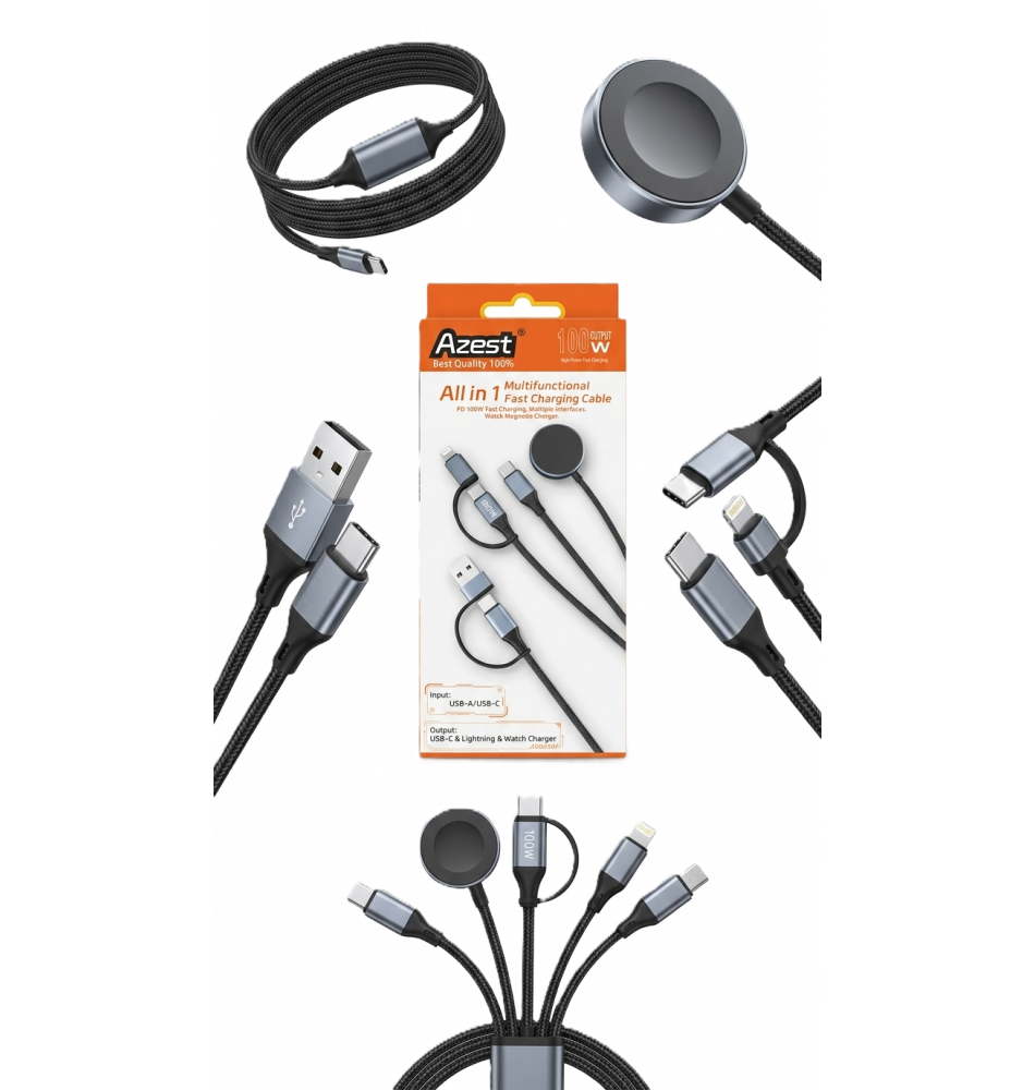 Azest All in 1 Multifunctional Fast Charging Cable