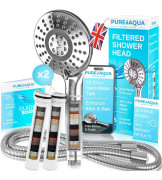 PUREAQUA 15 stage shower head filter x2