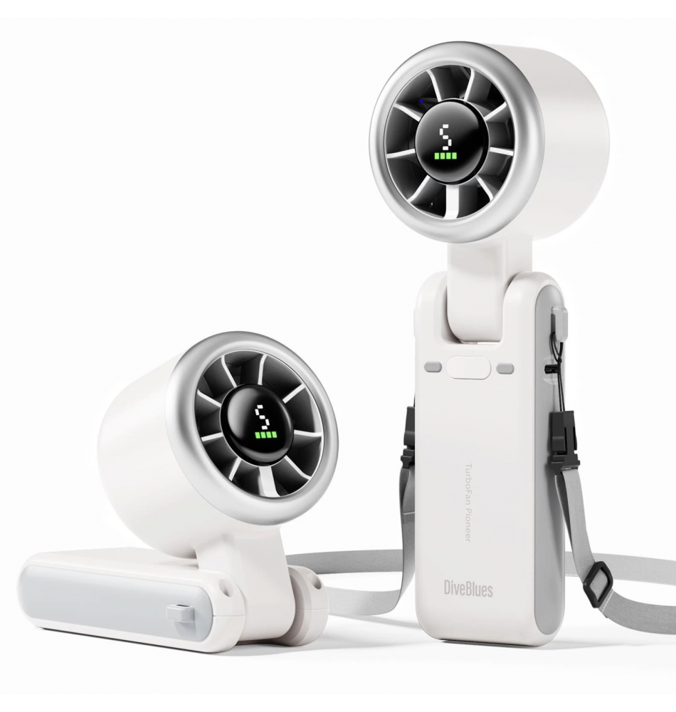 Diveblues Fan - N607D Diveblues Portable Handheld Turbo Fan,4000MAH