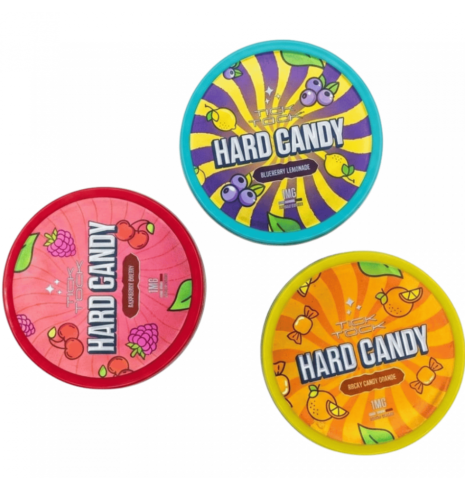 Tick Tock Nicotine Hard Candy – Premium 35g Portable Flavor Tins