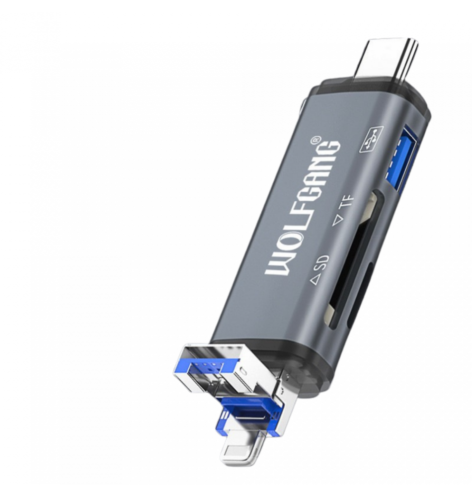 Wolfgang  6-in-1 Multifunctional Card Reader