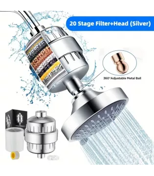 Clossyo Multi-Stage Shower Filter 15000l capacity with KDF55