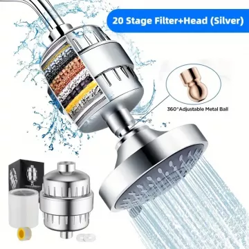 Clossyo Multi-Stage Shower Filter 15000l capacity with KDF55
